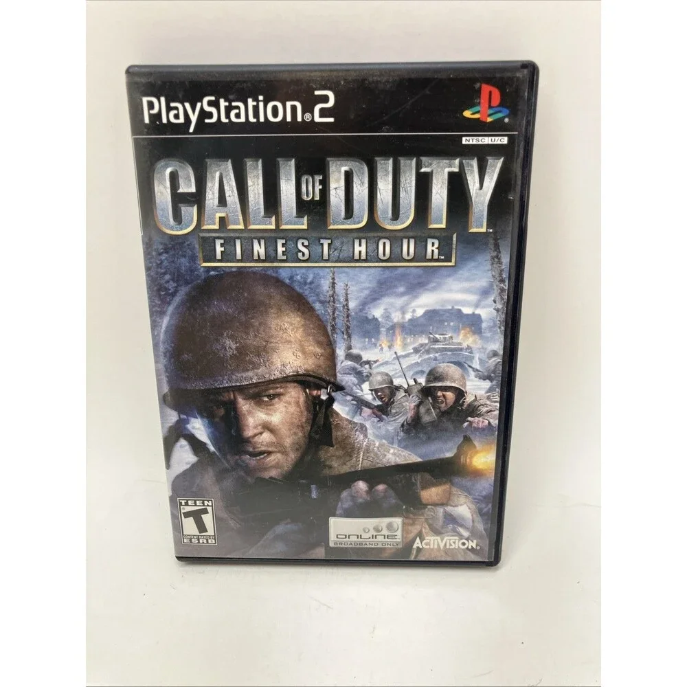 Call of Duty: Finest Hour (Sony PlayStation 2) CIB Tested War Shooter Video Game
